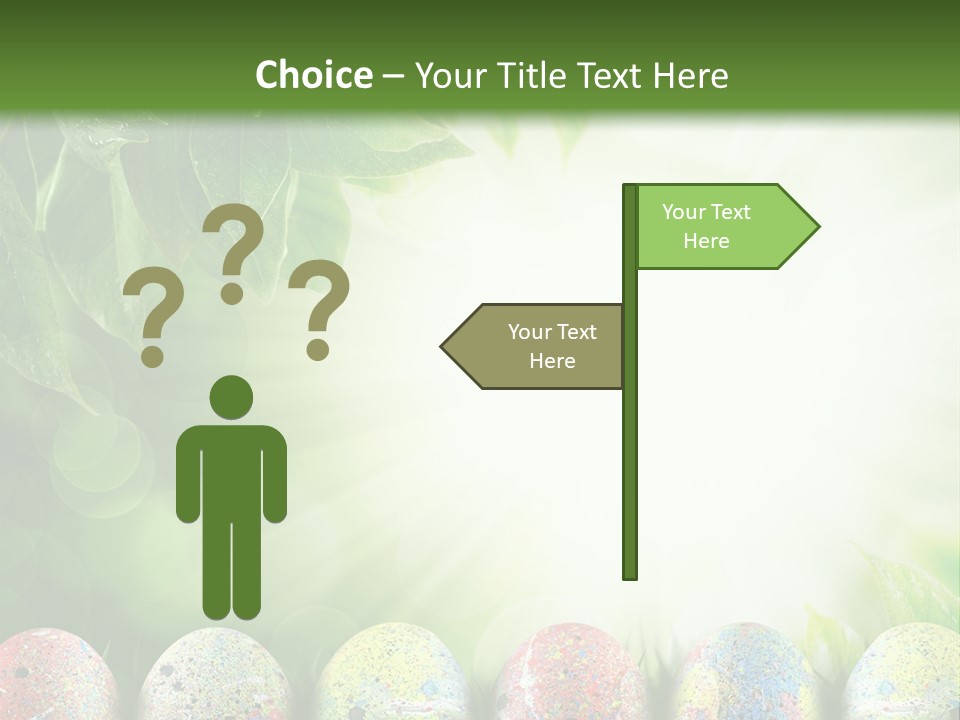 Background Easter Sunlight Rays PowerPoint Template