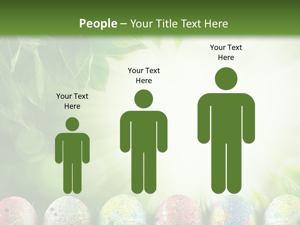 Background Easter Sunlight Rays PowerPoint Template