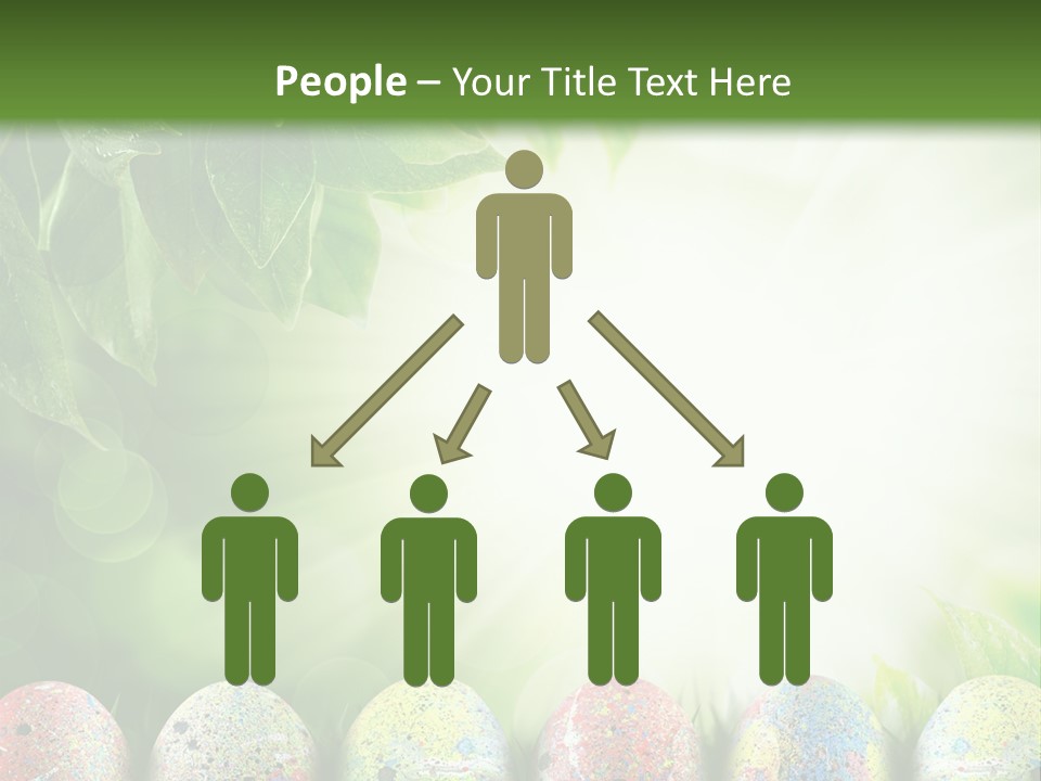 Background Easter Sunlight Rays PowerPoint Template