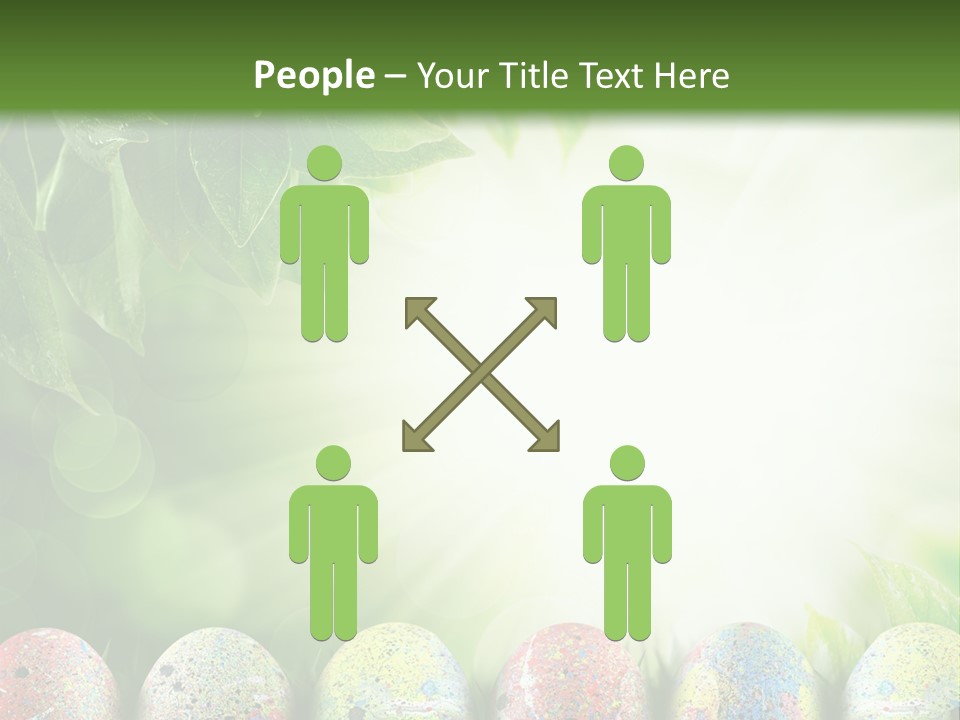 Background Easter Sunlight Rays PowerPoint Template