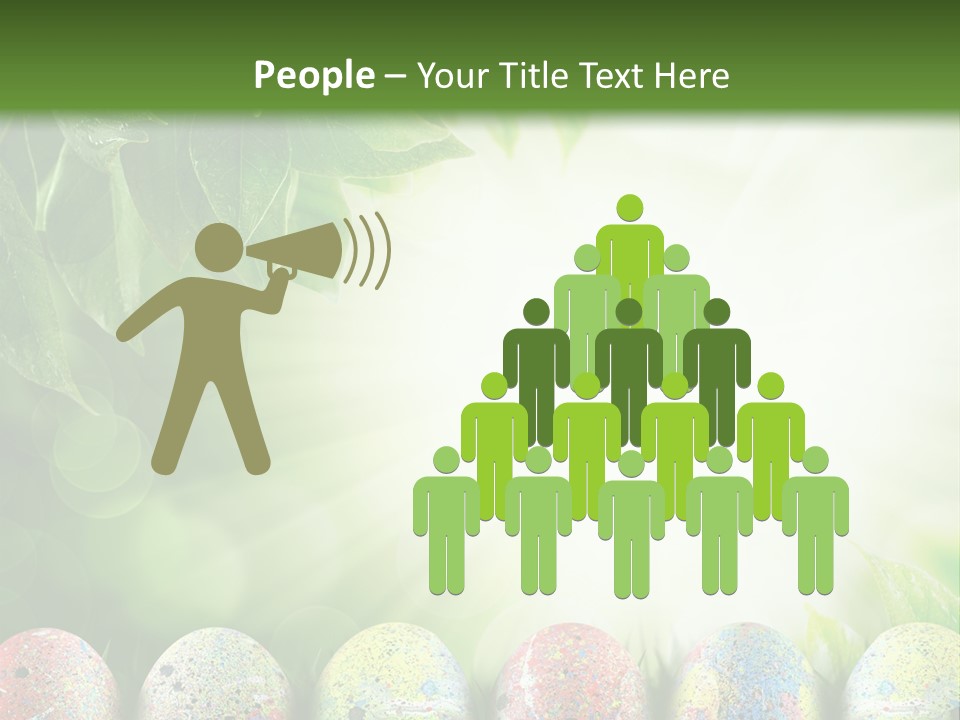 Background Easter Sunlight Rays PowerPoint Template