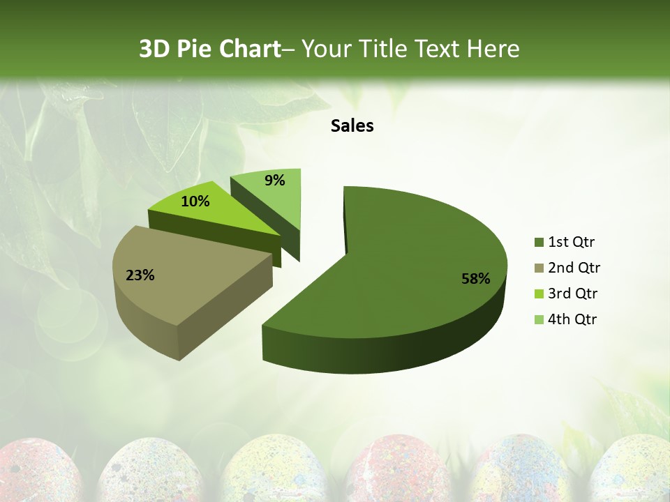 Background Easter Sunlight Rays PowerPoint Template