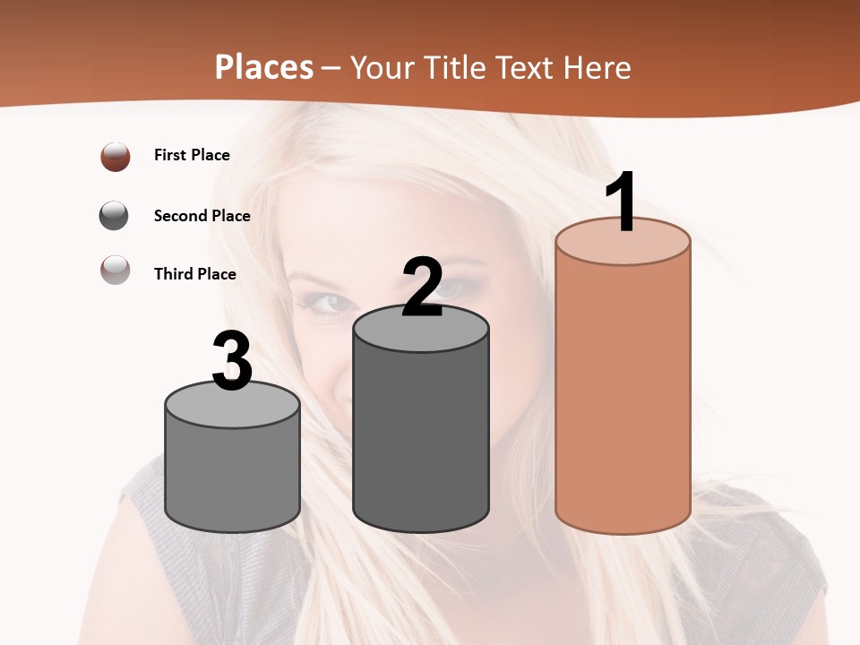 Face Girl Toothy PowerPoint Template