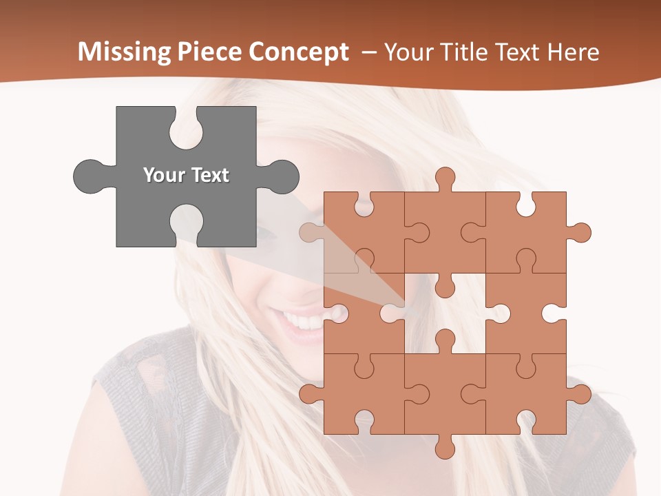 Face Girl Toothy PowerPoint Template