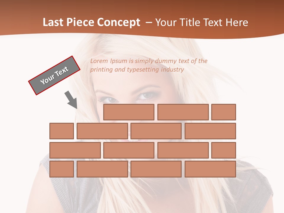 Face Girl Toothy PowerPoint Template