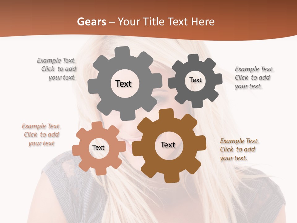 Face Girl Toothy PowerPoint Template