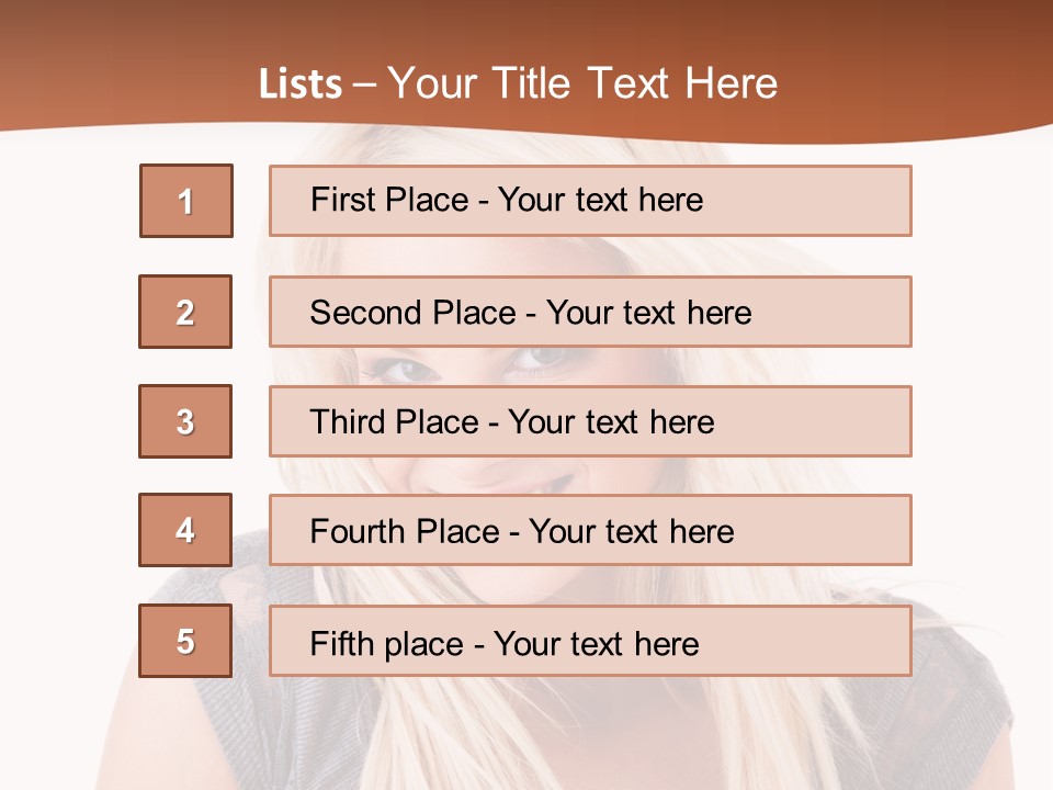 Face Girl Toothy PowerPoint Template