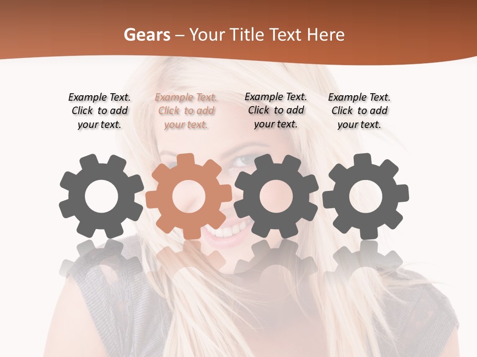 Face Girl Toothy PowerPoint Template