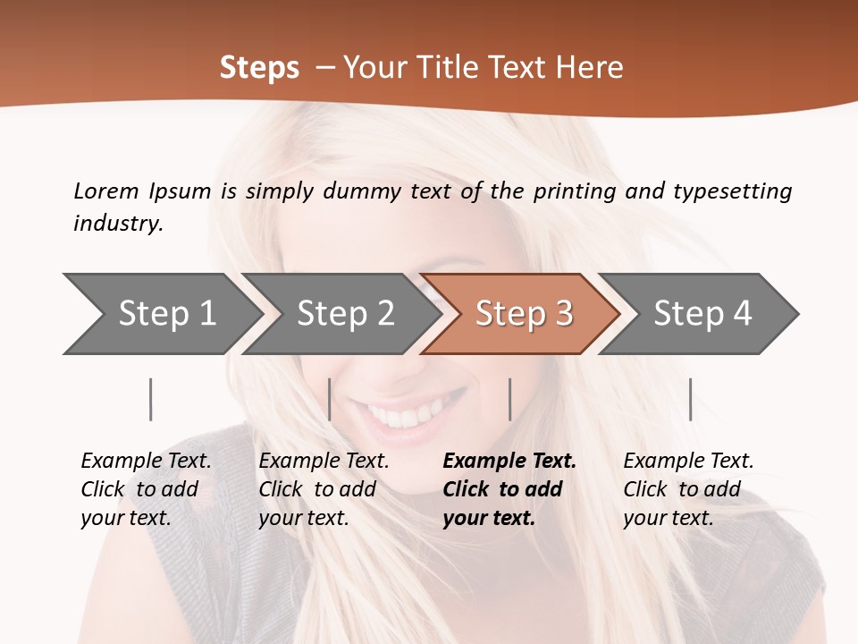 Face Girl Toothy PowerPoint Template