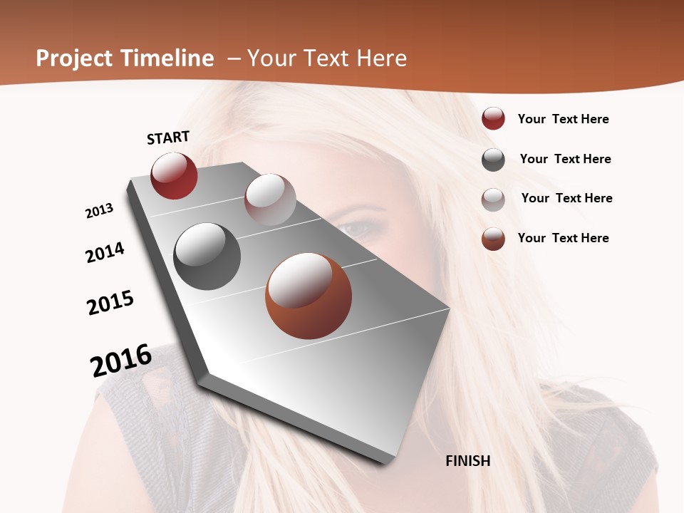 Face Girl Toothy PowerPoint Template