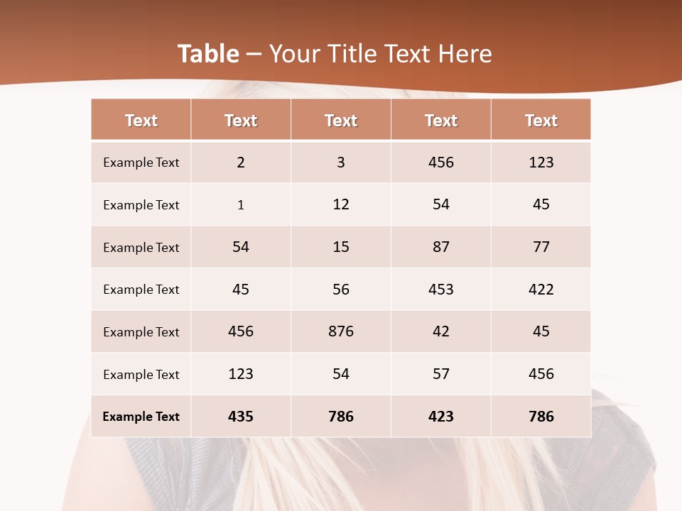 Face Girl Toothy PowerPoint Template