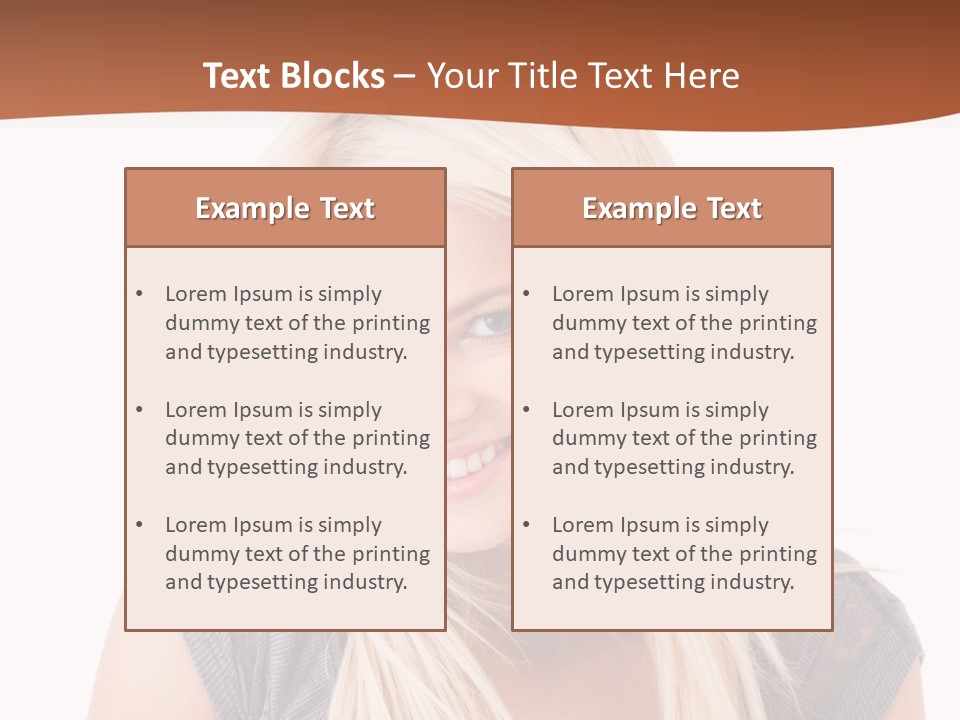 Face Girl Toothy PowerPoint Template