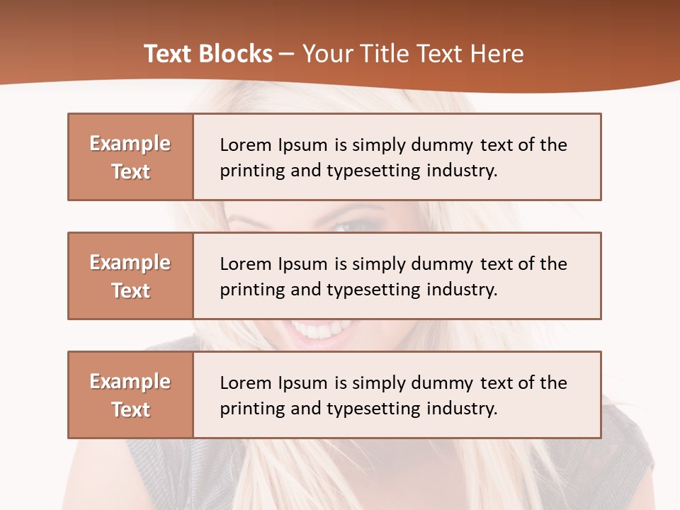 Face Girl Toothy PowerPoint Template