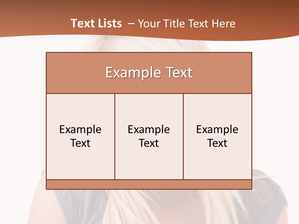 Face Girl Toothy PowerPoint Template