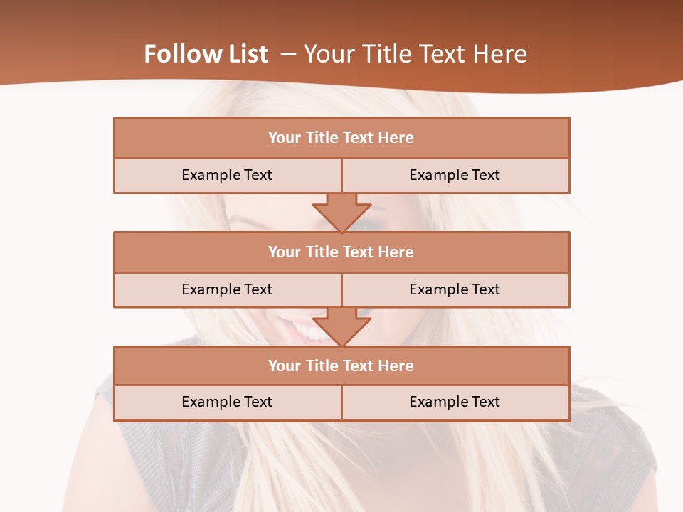 Face Girl Toothy PowerPoint Template