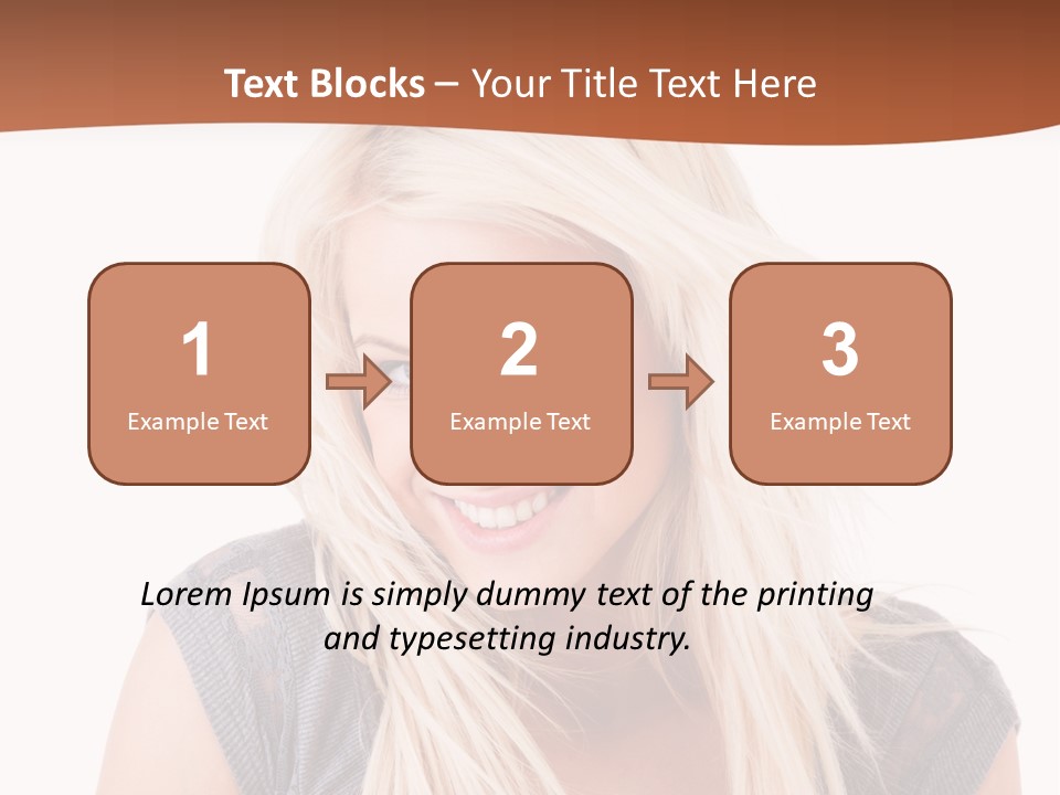 Face Girl Toothy PowerPoint Template