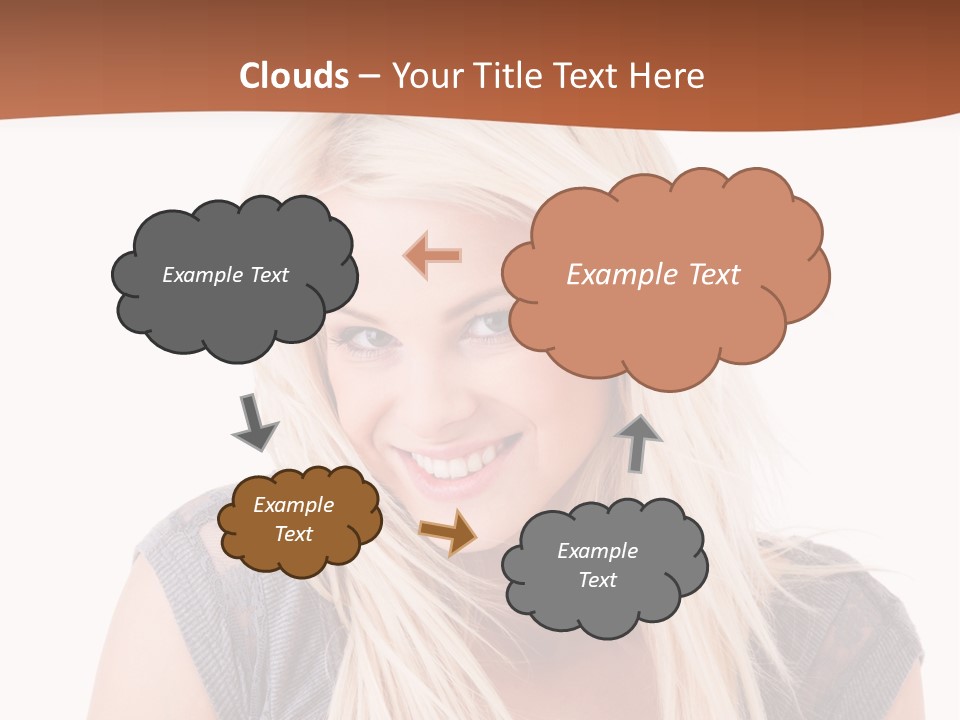 Face Girl Toothy PowerPoint Template