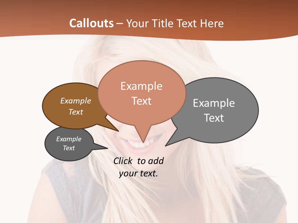 Face Girl Toothy PowerPoint Template