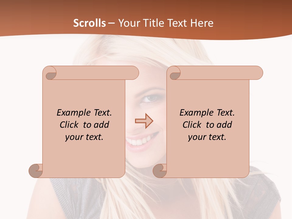 Face Girl Toothy PowerPoint Template