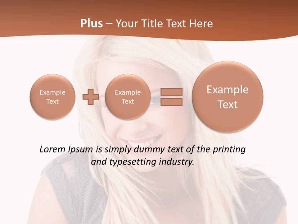Face Girl Toothy PowerPoint Template