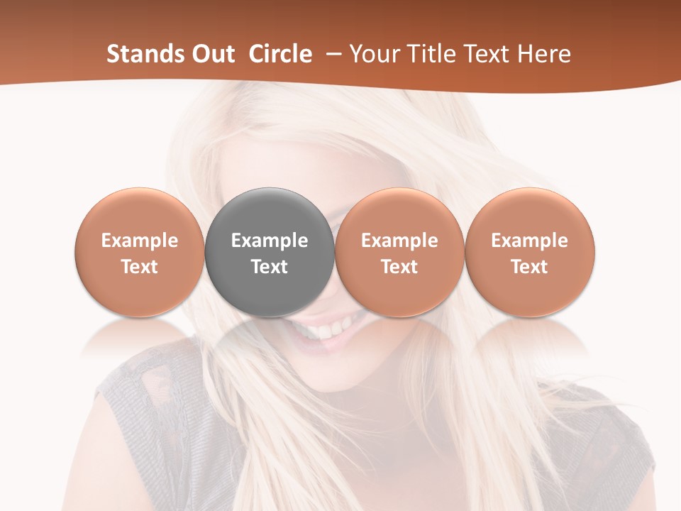 Face Girl Toothy PowerPoint Template