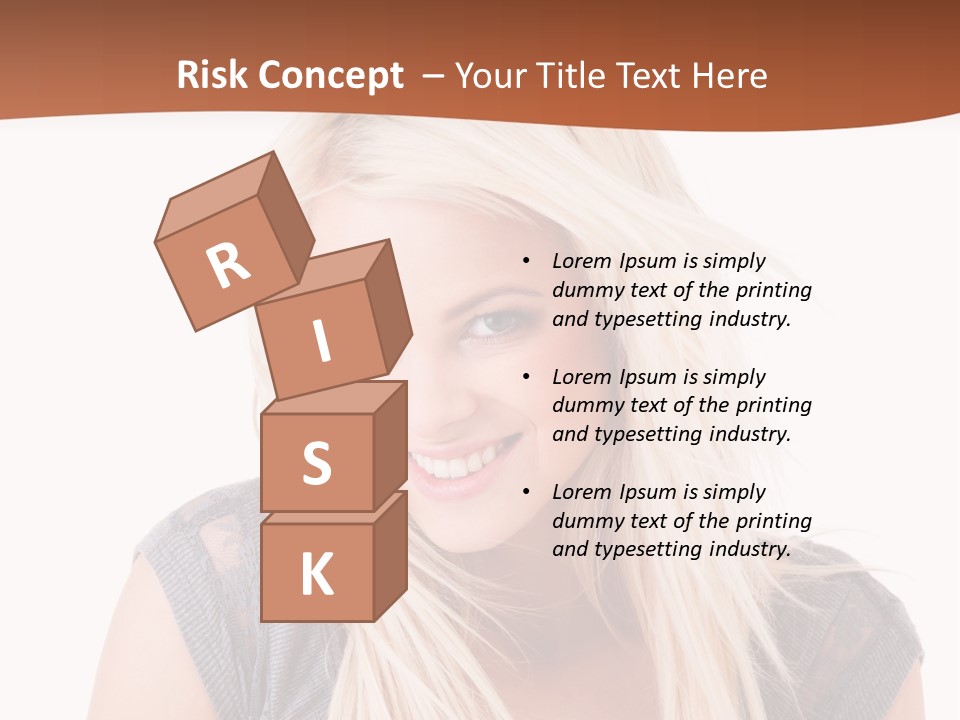 Face Girl Toothy PowerPoint Template