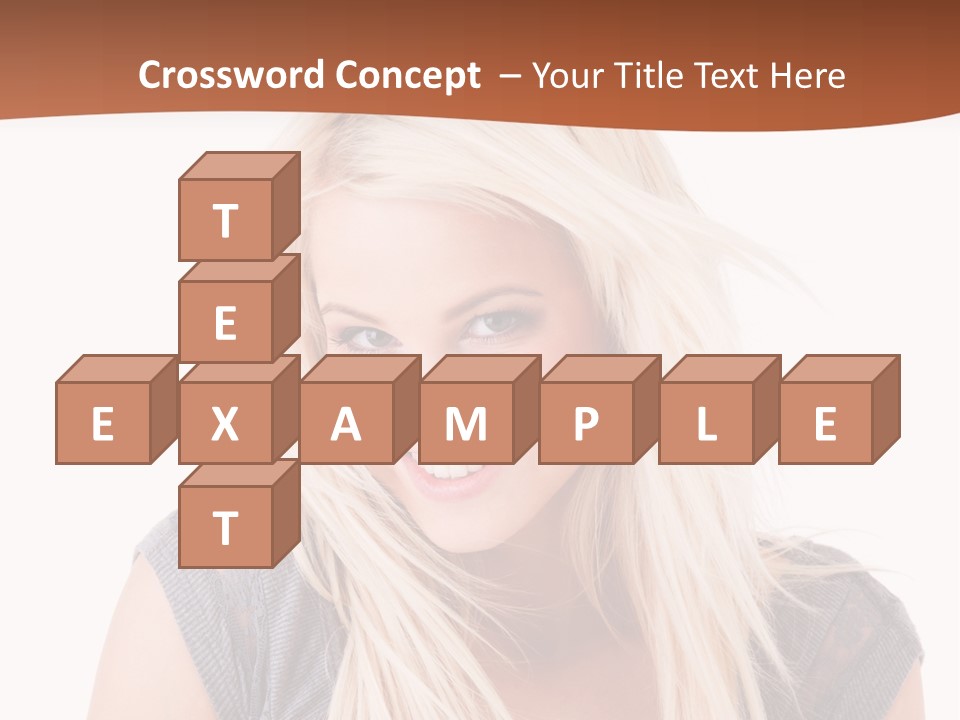 Face Girl Toothy PowerPoint Template