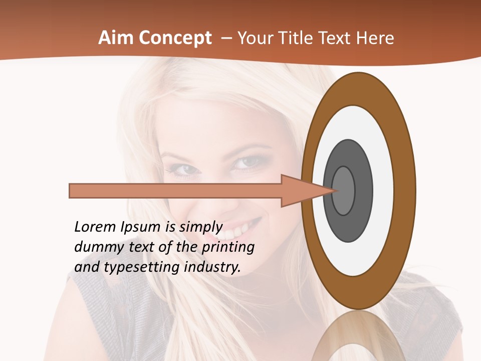 Face Girl Toothy PowerPoint Template