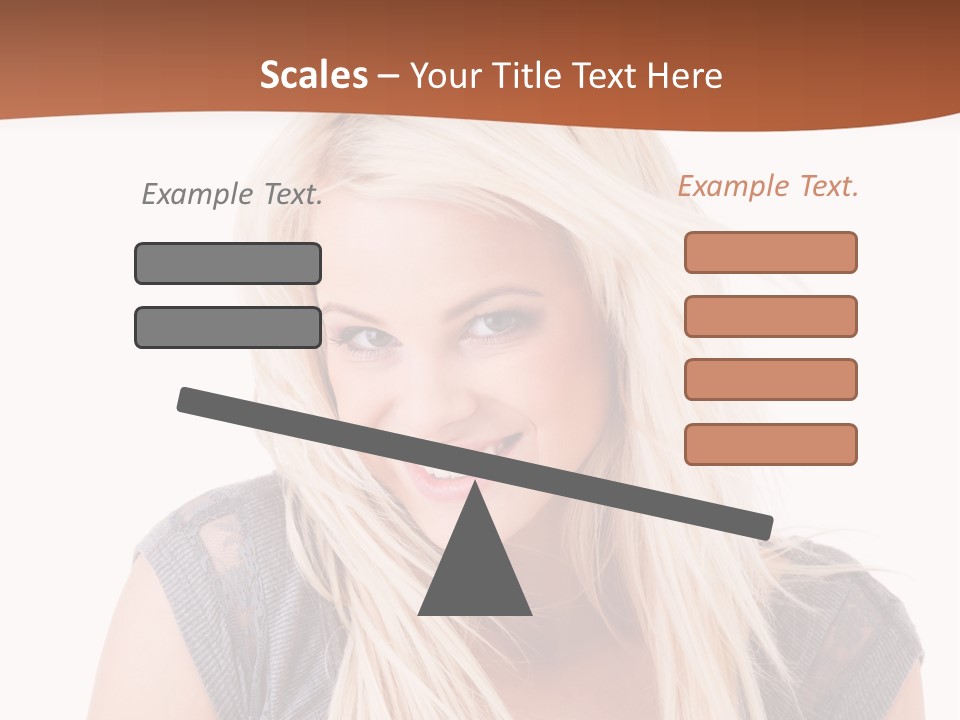 Face Girl Toothy PowerPoint Template