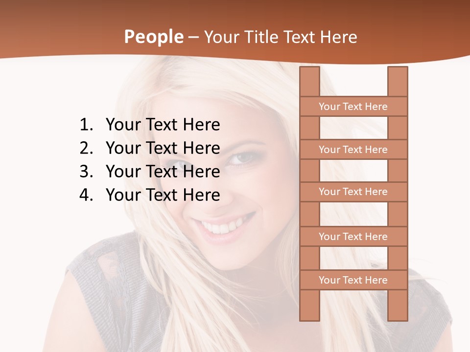 Face Girl Toothy PowerPoint Template