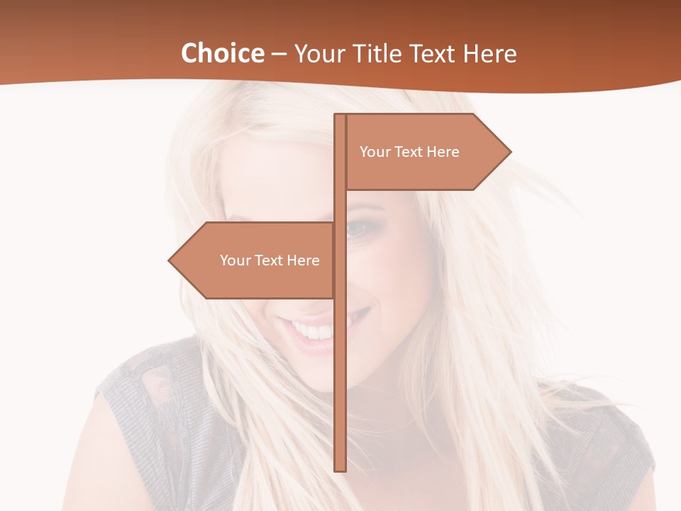 Face Girl Toothy PowerPoint Template