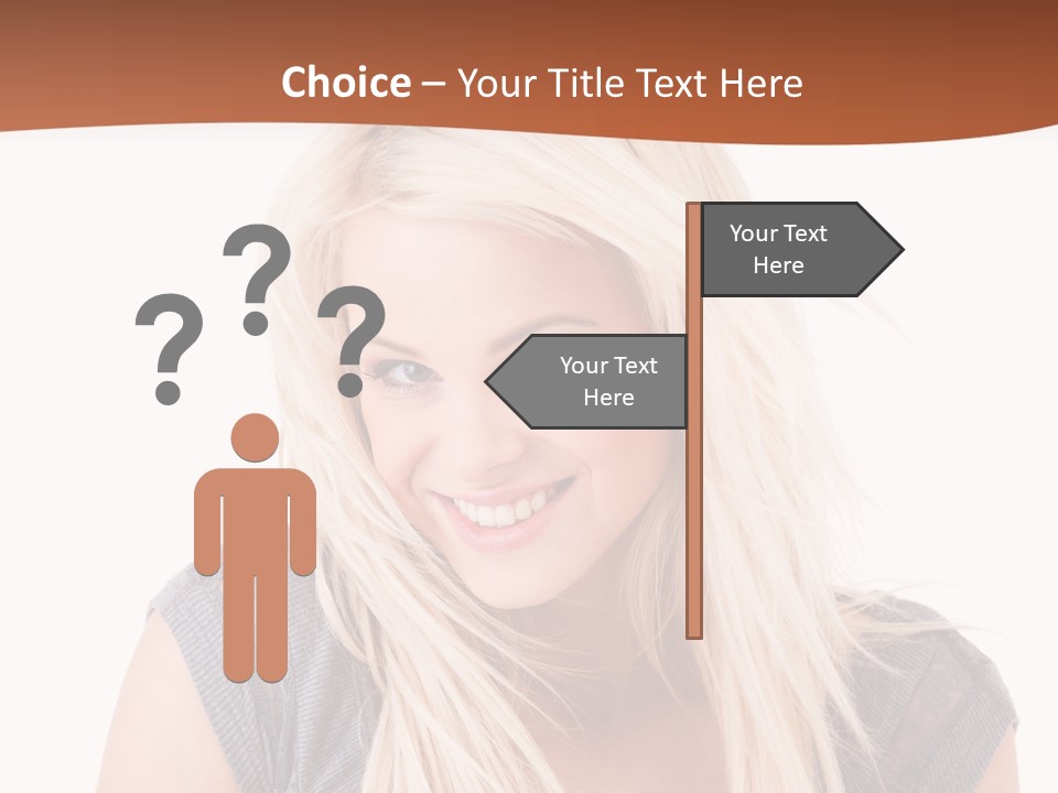 Face Girl Toothy PowerPoint Template