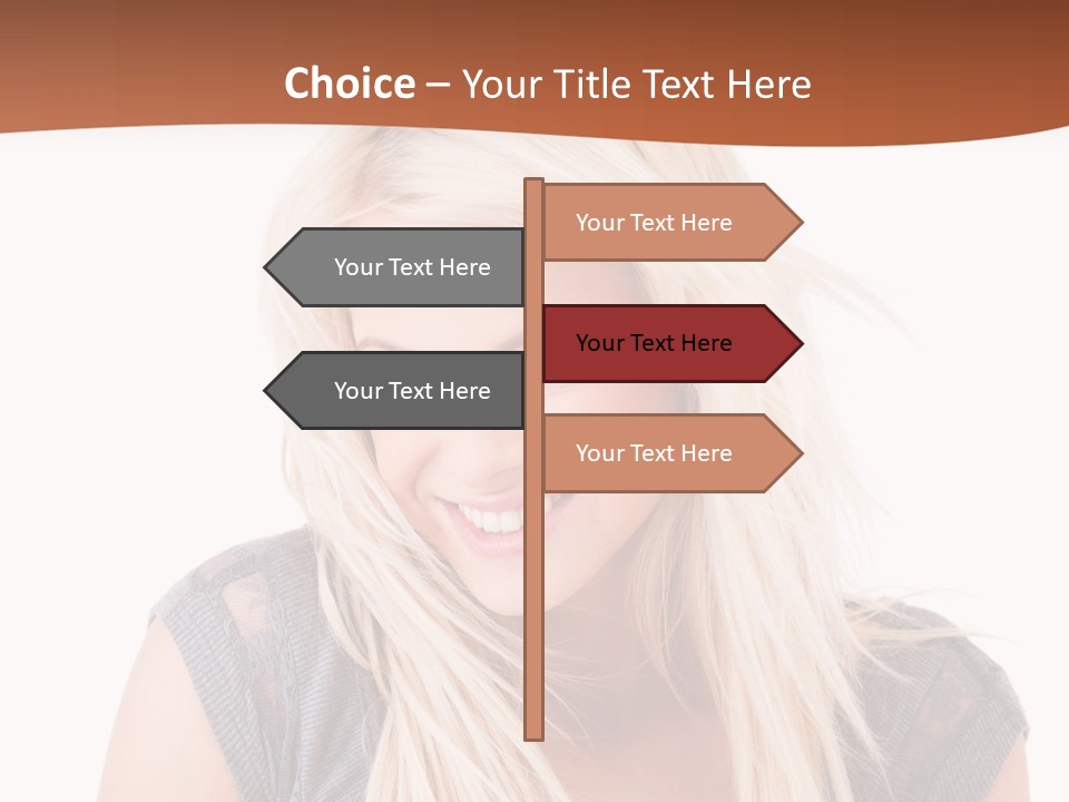 Face Girl Toothy PowerPoint Template