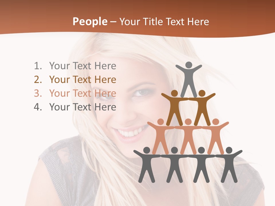 Face Girl Toothy PowerPoint Template