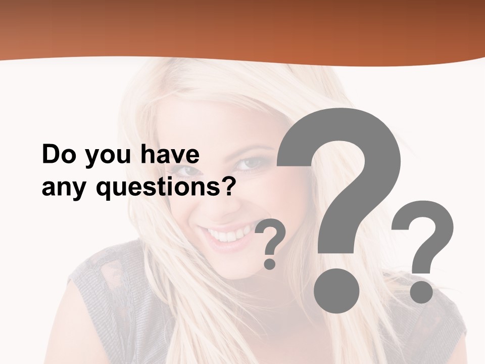 Face Girl Toothy PowerPoint Template