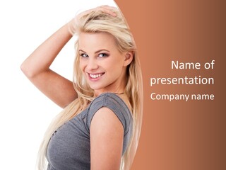 Caucasian Dental Happiness PowerPoint Template