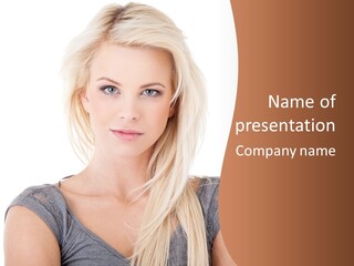 Blond Healthy Positive PowerPoint Template