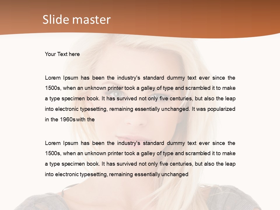 Blond Healthy Positive PowerPoint Template