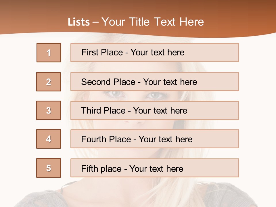 Blond Healthy Positive PowerPoint Template