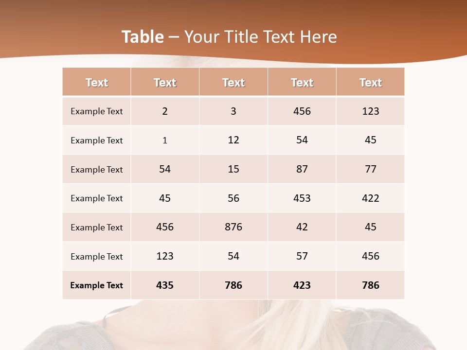 Blond Healthy Positive PowerPoint Template