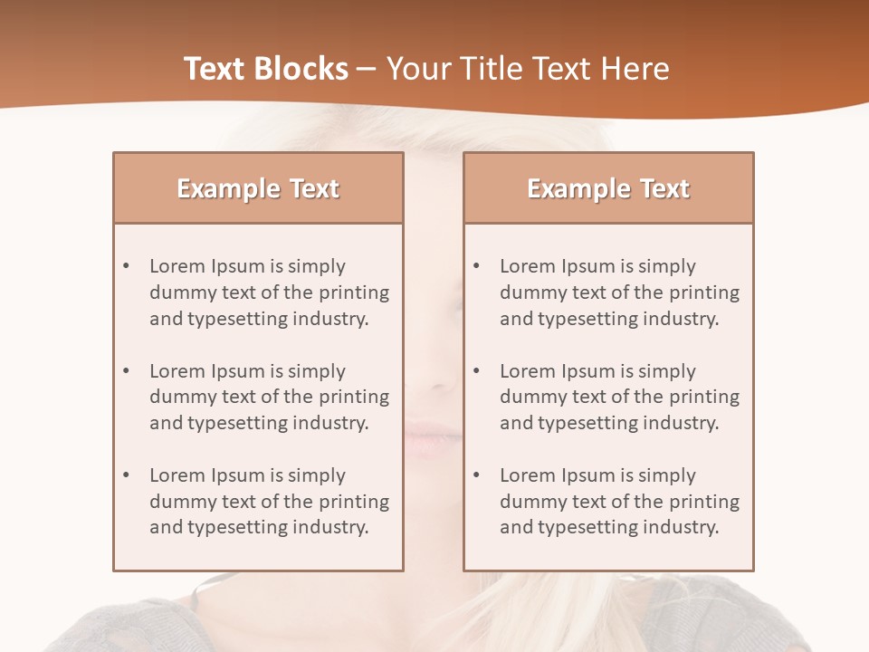 Blond Healthy Positive PowerPoint Template