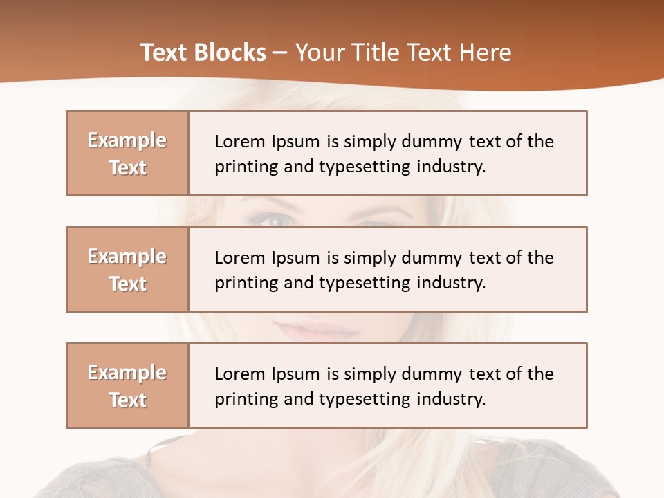 Blond Healthy Positive PowerPoint Template