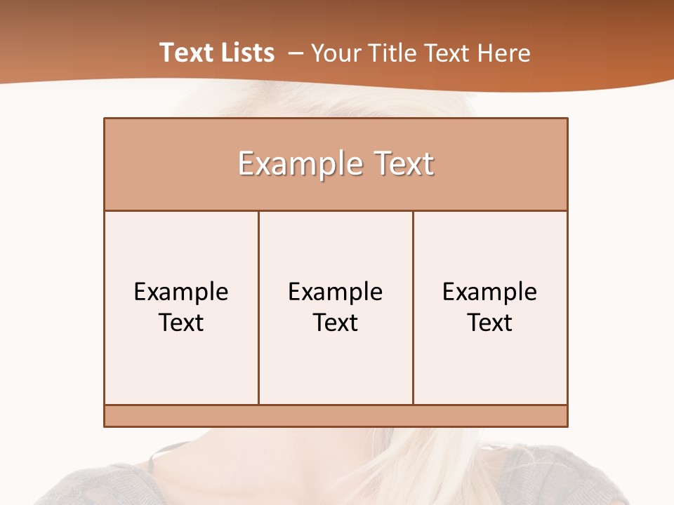 Blond Healthy Positive PowerPoint Template