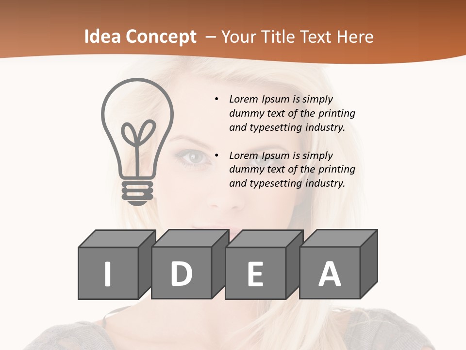 Blond Healthy Positive PowerPoint Template