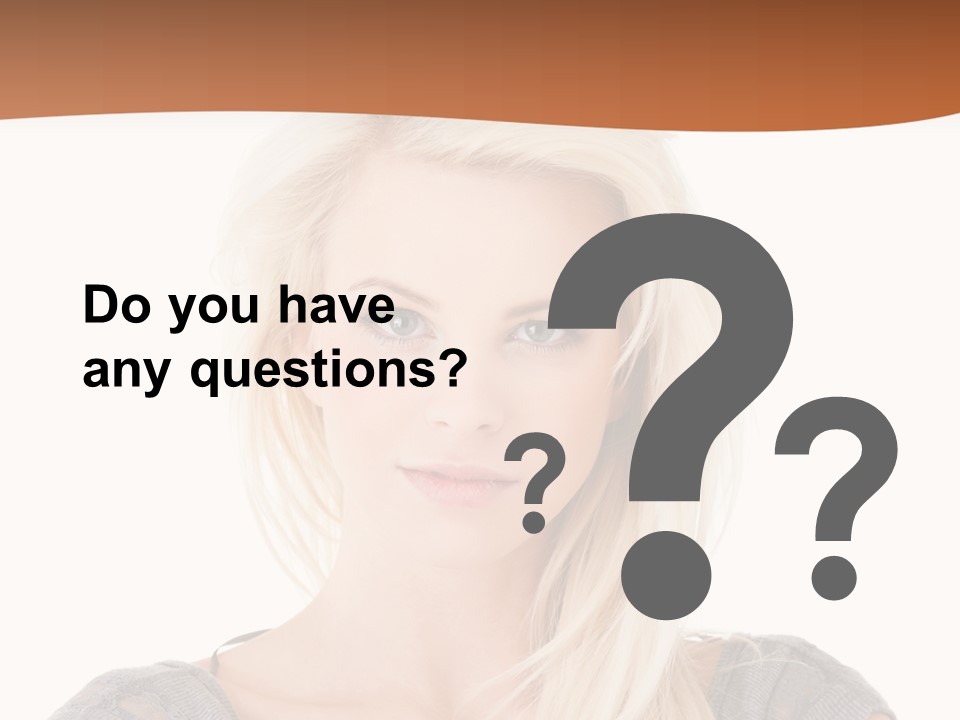 Blond Healthy Positive PowerPoint Template