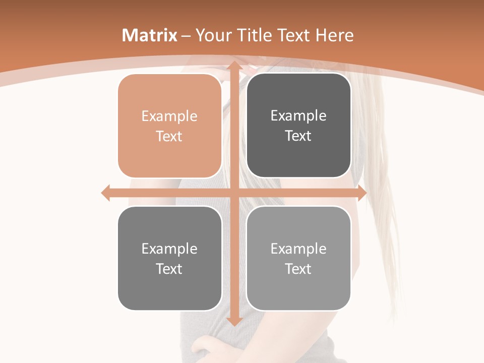 Woman Smiling Natural PowerPoint Template