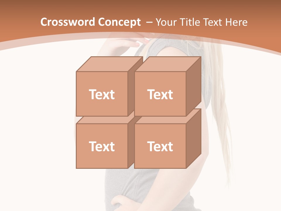 Woman Smiling Natural PowerPoint Template