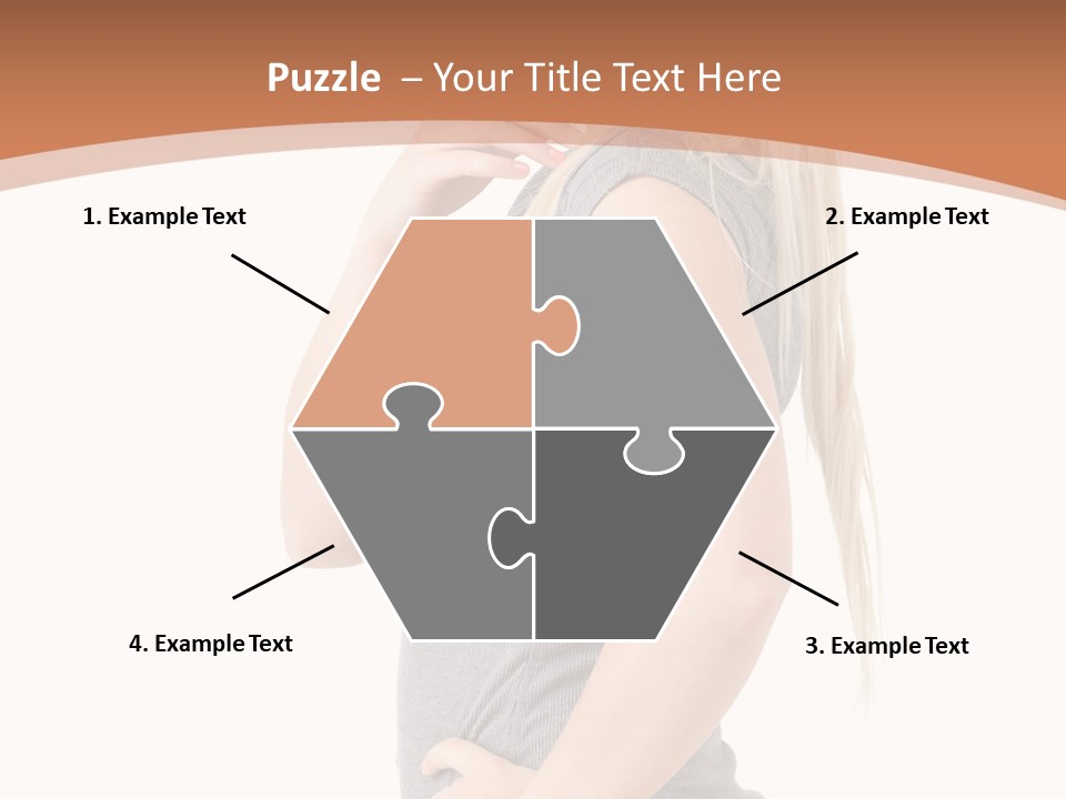 Woman Smiling Natural PowerPoint Template