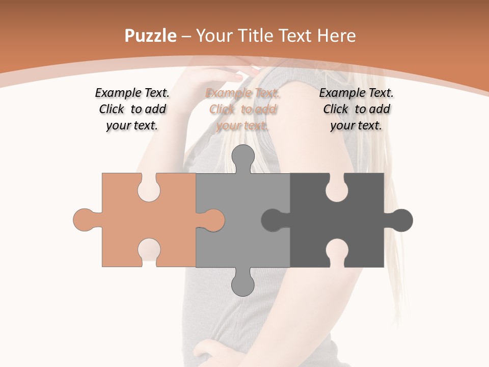 Woman Smiling Natural PowerPoint Template