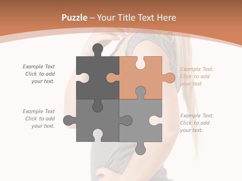 Woman Smiling Natural PowerPoint Template